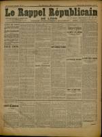 Le Rappel Républicain de Lyon : n°3, pp. 1