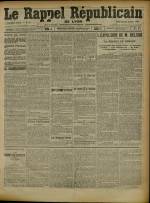 Le Rappel Républicain de Lyon : n°22, pp. 1