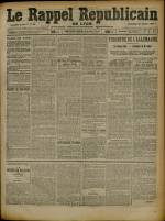 Le Rappel Républicain de Lyon : n°24, pp. 1