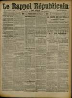 Le Rappel Républicain de Lyon : n°25, pp. 1