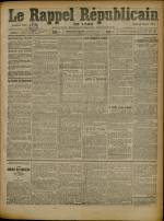 Le Rappel Républicain de Lyon : n°26, pp. 1