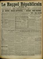 Le Rappel Républicain de Lyon : n°58, pp. 1