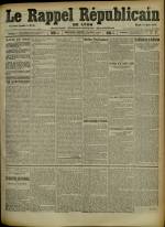 Le Rappel Républicain de Lyon : n°75, pp. 1