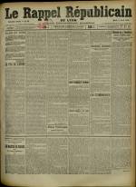 Le Rappel Républicain de Lyon : n°96, pp. 1