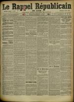 Le Rappel Républicain de Lyon : n°99, pp. 1