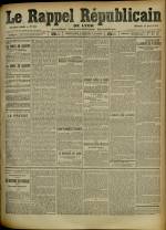 Le Rappel Républicain de Lyon : n°104, pp. 1