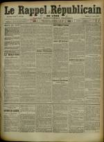 Le Rappel Républicain de Lyon : n°107, pp. 1