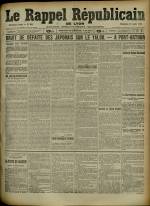 Le Rappel Républicain de Lyon : n°108, pp. 1