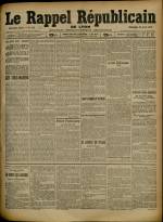 Le Rappel Républicain de Lyon : n°115, pp. 1