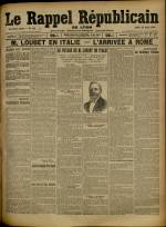 Le Rappel Républicain de Lyon : n°116, pp. 1