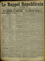 Le Rappel Républicain de Lyon : n°121, pp. 1