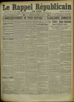 Le Rappel Républicain de Lyon : n°129, pp. 1