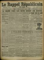 Le Rappel Républicain de Lyon : n°156, pp. 1