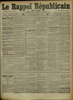 Le Rappel Républicain de Lyon : n°169, pp. 1