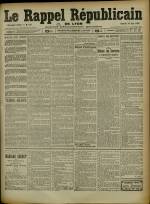 Le Rappel Républicain de Lyon : n°170, pp. 1
