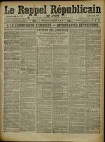 Le Rappel Républicain de Lyon : n°175, pp. 1