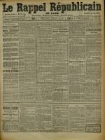 Le Rappel Républicain de Lyon : n°178, pp. 1