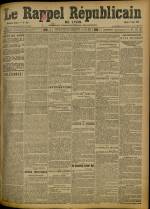 Le Rappel Républicain de Lyon : n°222, pp. 1