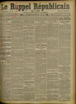 Le Rappel Républicain de Lyon : n°257, pp. 1