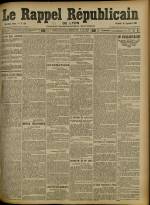 Le Rappel Républicain de Lyon : n°259, pp. 1