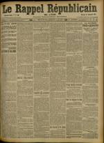Le Rappel Républicain de Lyon : n°266, pp. 1