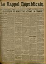 Le Rappel Républicain de Lyon : n°294, pp. 1