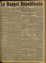 Le Rappel Républicain de Lyon : n°300, pp. 1