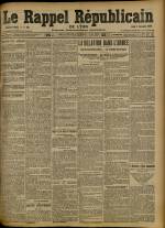 Le Rappel Républicain de Lyon : n°306, pp. 1