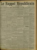 Le Rappel Républicain de Lyon : n°323, pp. 1