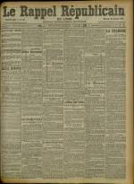 Le Rappel Républicain de Lyon : n°333, pp. 1