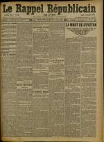 Le Rappel Républicain de Lyon : n°366, pp. 1
