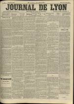 LE JOURNAL DE LYON : n°334, pp. 1