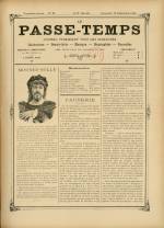LE PASSE-TEMPS : n°38, pp. 1