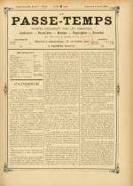 LE PASSE-TEMPS : n°14, pp. 1