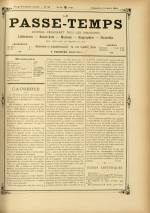 LE PASSE-TEMPS : n°33, pp. 1