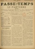 LE PASSE-TEMPS ET LE PARTERRE RÉUNIS : n°52, pp. 1