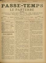 LE PASSE-TEMPS ET LE PARTERRE RÉUNIS : n°3, pp. 1