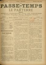 LE PASSE-TEMPS ET LE PARTERRE RÉUNIS : n°13, pp. 1