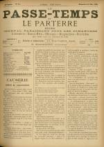 LE PASSE-TEMPS ET LE PARTERRE RÉUNIS : n°21, pp. 1