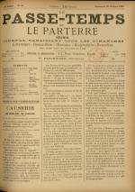 LE PASSE-TEMPS ET LE PARTERRE RÉUNIS : n°43, pp. 1