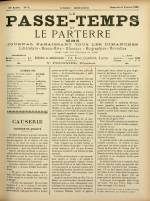 LE PASSE-TEMPS ET LE PARTERRE RÉUNIS : n°6, pp. 1