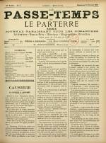 LE PASSE-TEMPS ET LE PARTERRE RÉUNIS : n°9, pp. 1