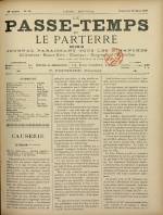 LE PASSE-TEMPS ET LE PARTERRE RÉUNIS : n°13, pp. 1