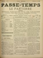 LE PASSE-TEMPS ET LE PARTERRE RÉUNIS : n°23, pp. 1