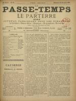 LE PASSE-TEMPS ET LE PARTERRE RÉUNIS : n°52, pp. 1