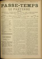 LE PASSE-TEMPS ET LE PARTERRE RÉUNIS : n°17, pp. 1