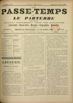 LE PASSE-TEMPS ET LE PARTERRE RÉUNIS : n°32, pp. 1
