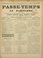 LE PASSE-TEMPS ET LE PARTERRE RÉUNIS : n°1, pp. 1