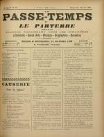 LE PASSE-TEMPS ET LE PARTERRE RÉUNIS : n°23, pp. 1