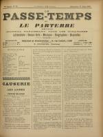 LE PASSE-TEMPS ET LE PARTERRE RÉUNIS : n°24, pp. 1